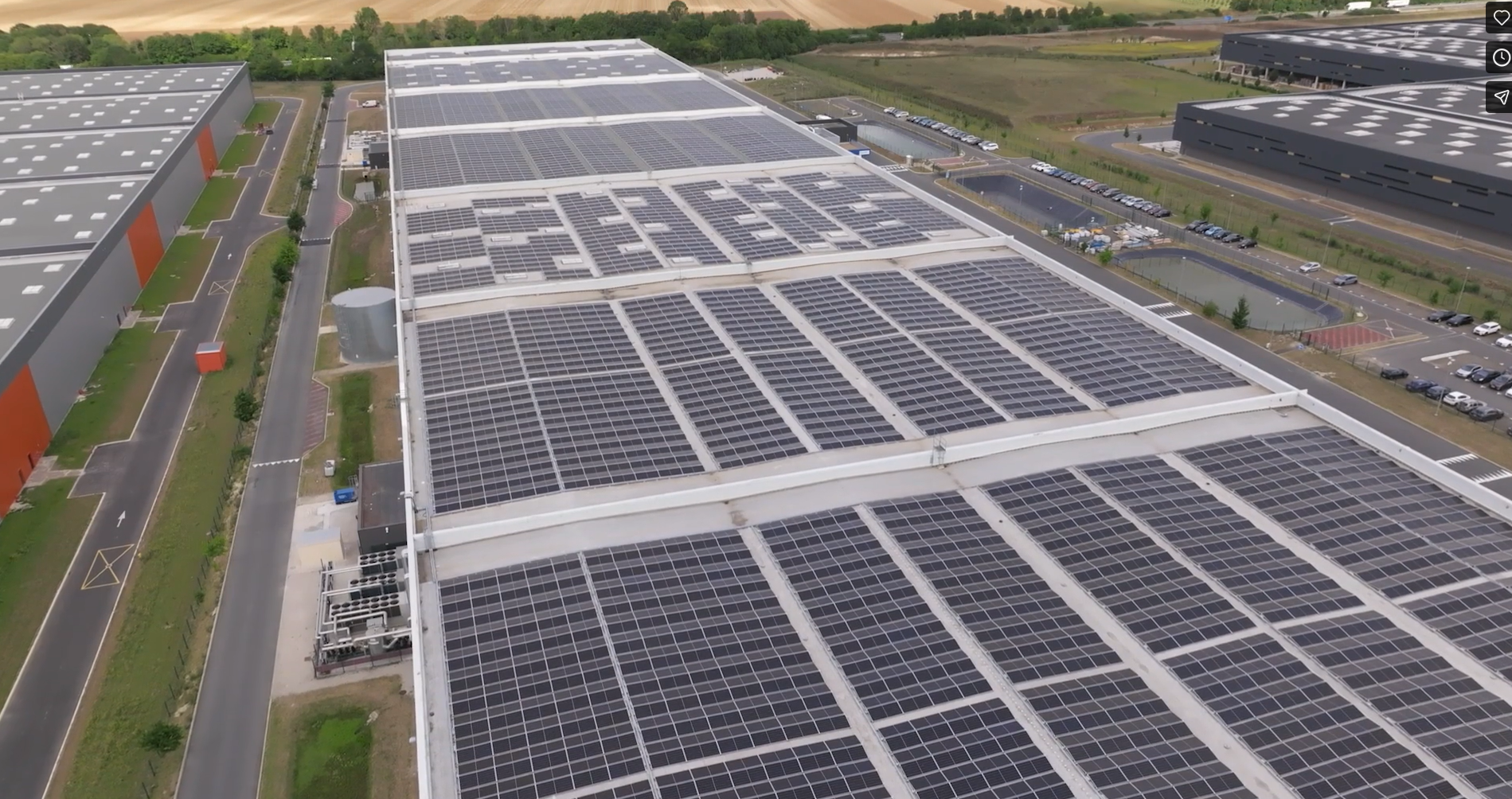 Drone - Toiture solaire STEF Poupry