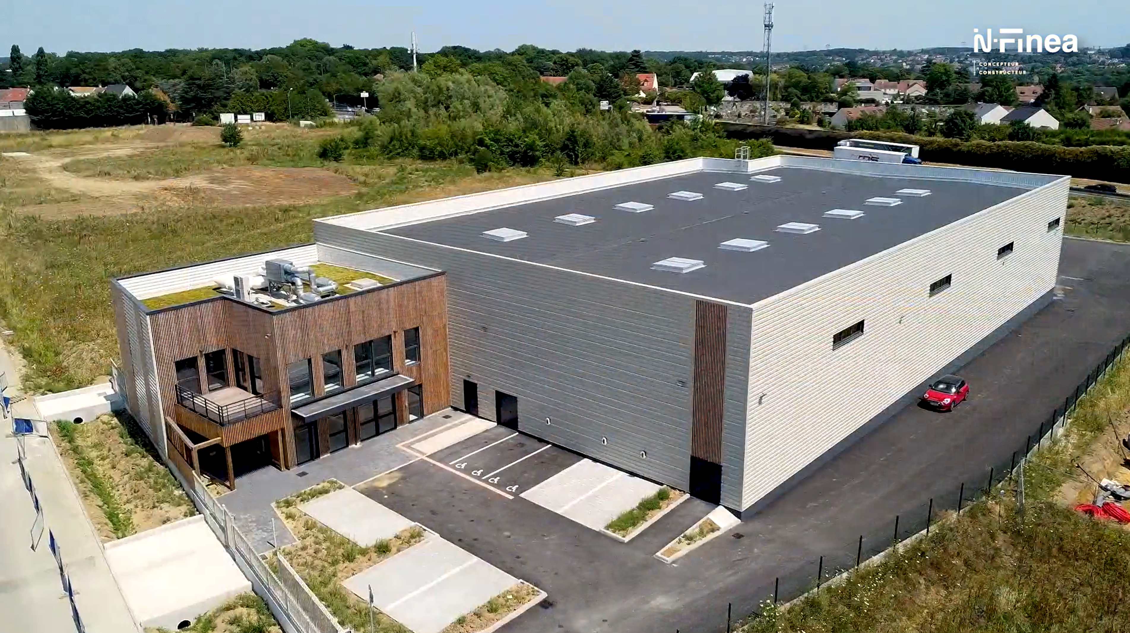 INFINEA Arpajon : Timelapse construction BTP