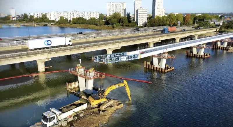 Passerelle du Cher / Suivi de chantier